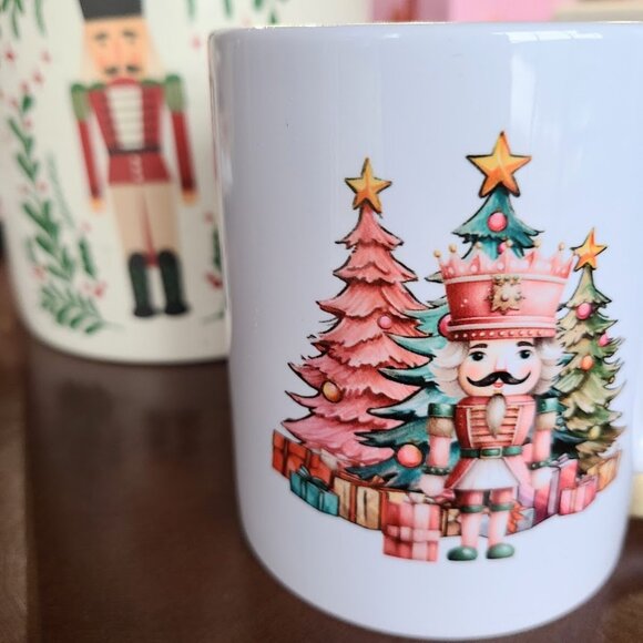 Nutcracker Christmas Mug Ceramic Coffee Cup Best Holiday Gift Stocking Stuffer - Picture 3 of 8